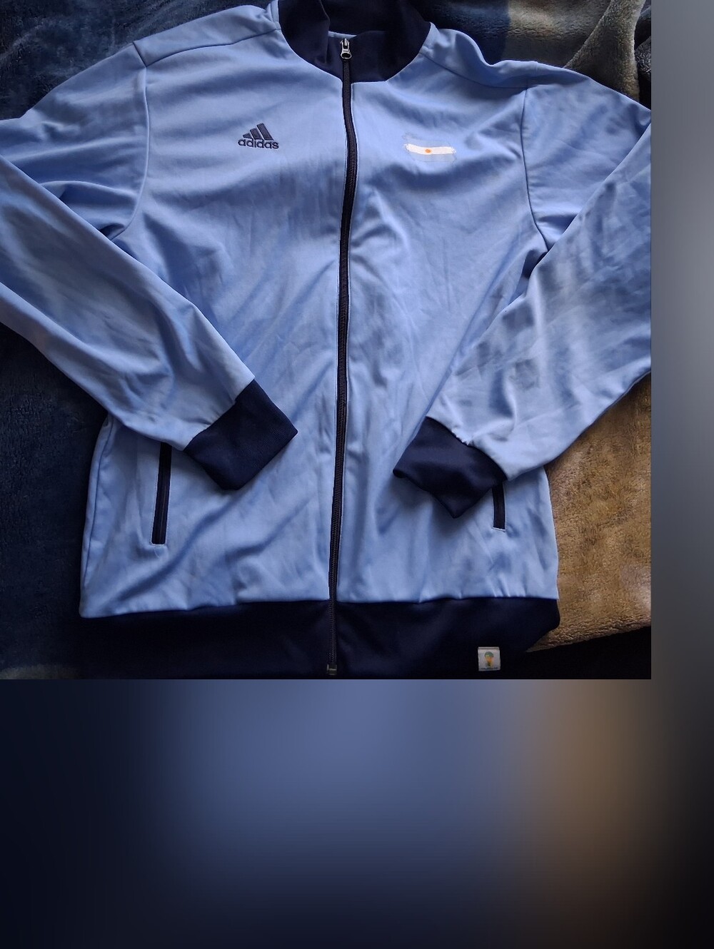 Adidas Unisex Zip Up Jacket ARGENTINA Fifa World Cup Brasil M